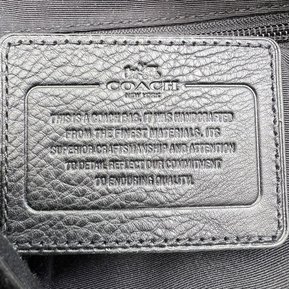 COACH F72108 SULLIVAN SMALL MESSENGER IN SPORT CALF LEATHER BLACK NWT - Picture 9 of 10